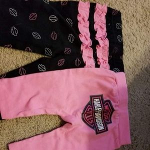 COPY - 2 piece Harley Davidson baby girl pants